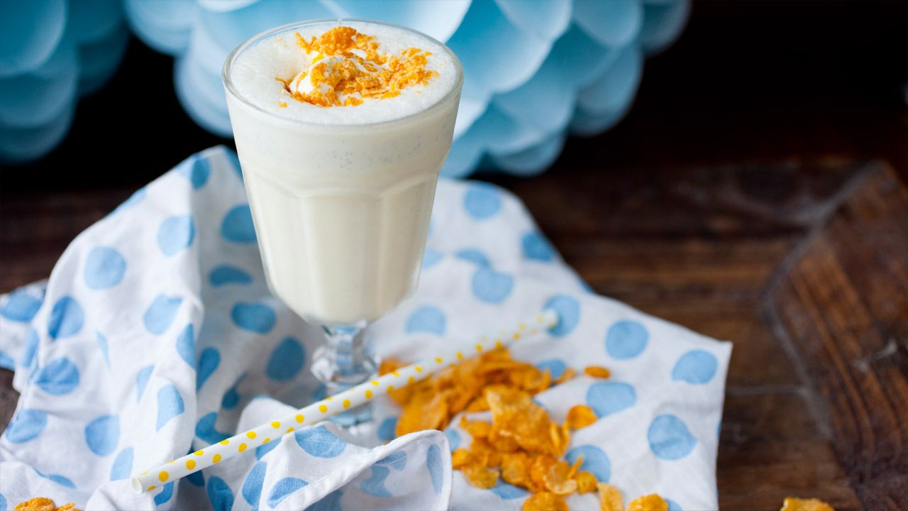 Cornflakes-milkshake - Nostalgiske smaker | Oppskrift