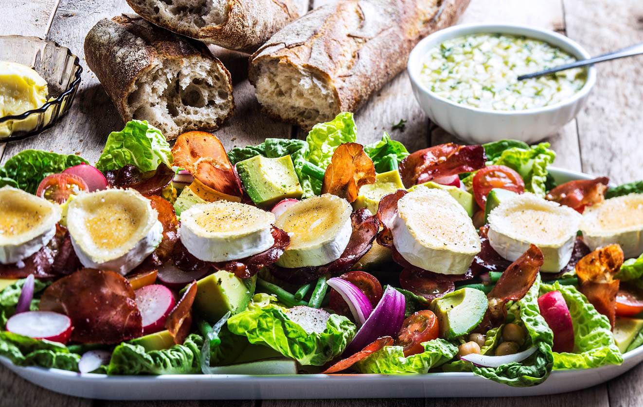 Ole Martin Alfsens chèvresalat med spekeskinke