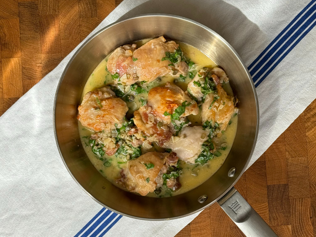 chicken piccata i stekepanne